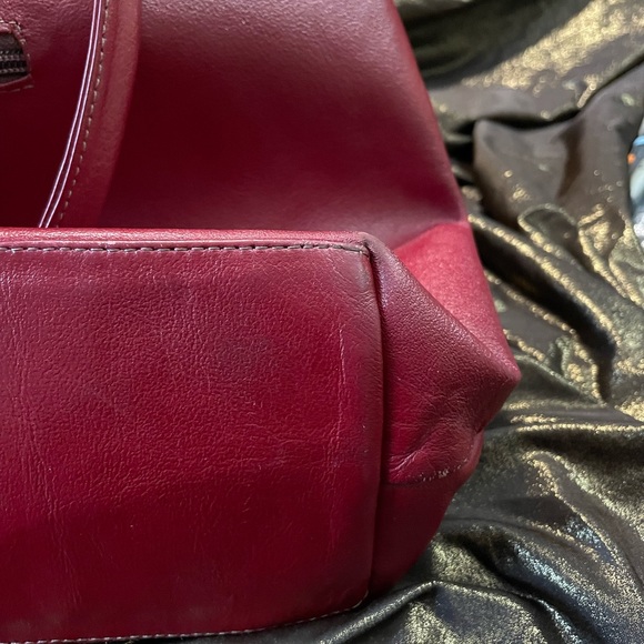 Handmade leather shoulder purse from Ecuador.  Hand made - Picture 8 of 13